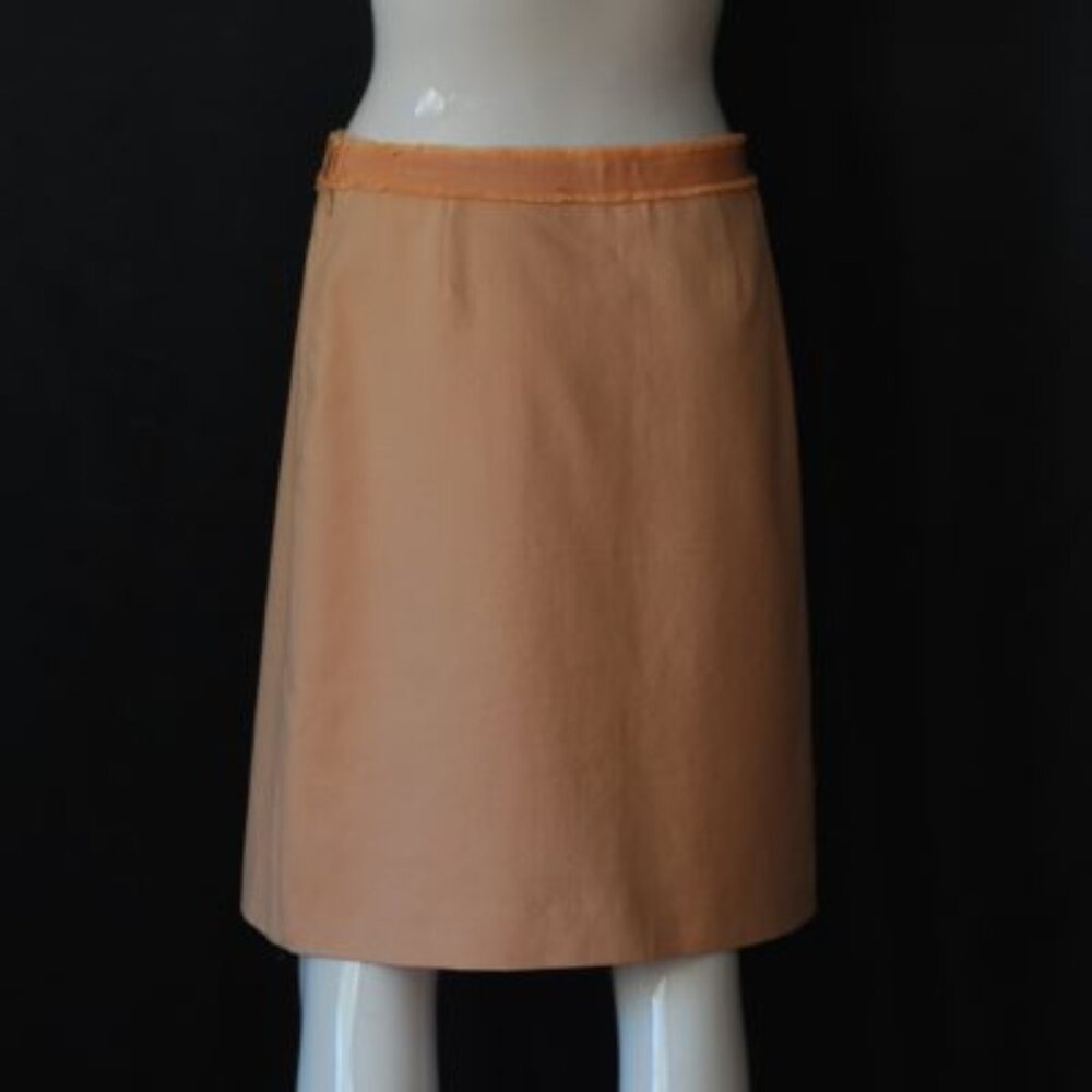 Moschino Peach A-Line Skirt with Bow Waist Detail - Picture 2 of 4